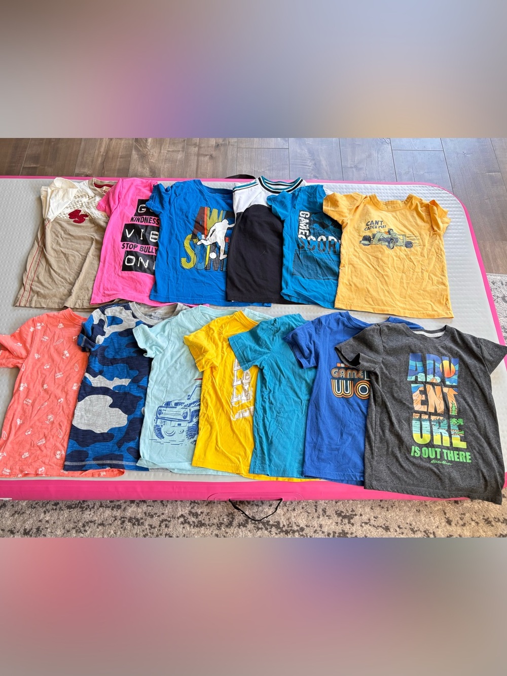 Assorted Kids Graphic Tee - Blue/Yellow/Black/Pink - Multipack